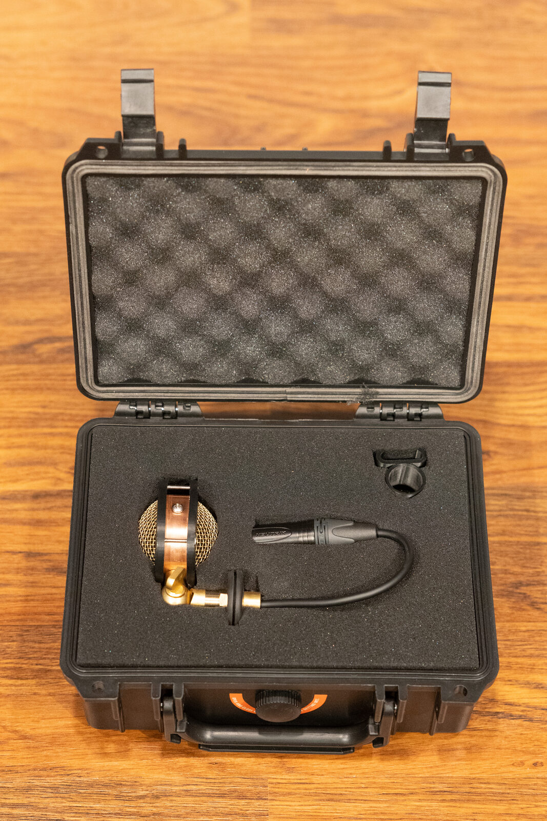 Chester V2 packed in its foam-lined hard-shell case